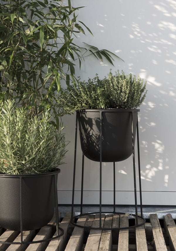 Menu Wire Pot Black 