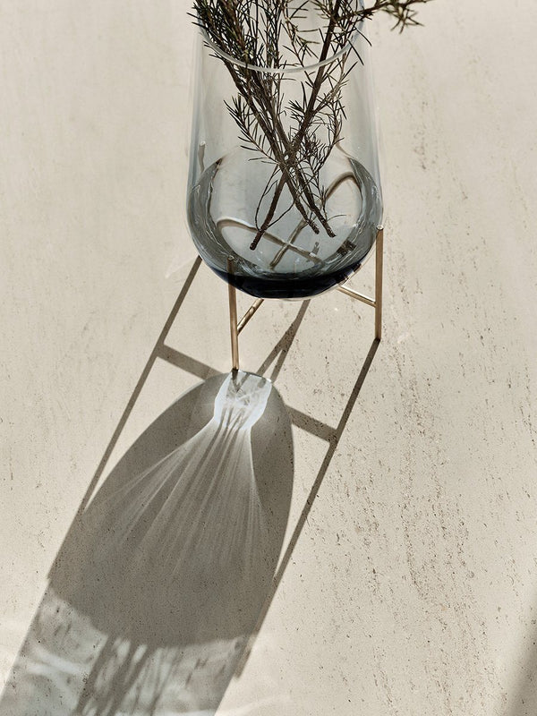 Menu Echasse Vase Small Smoked Glass 