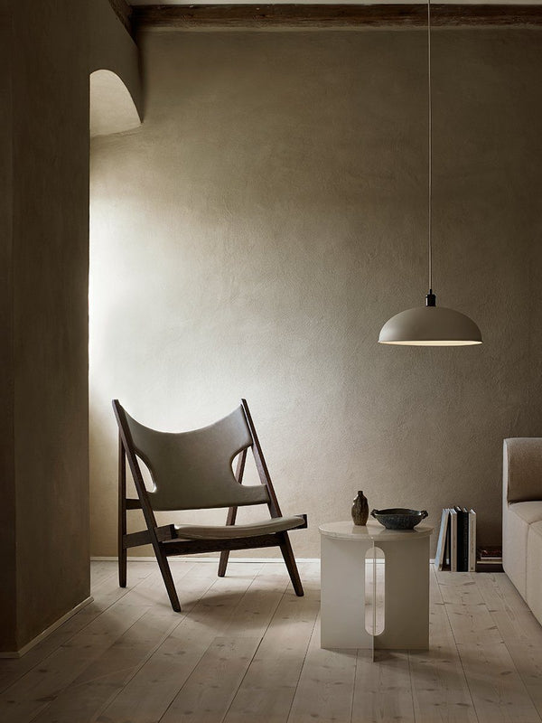 Menu Knitting Chair Walnut Base / Sahara Skeepskin 