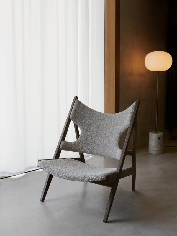 Menu Knitting Chair Walnut Base / Sahara Skeepskin 