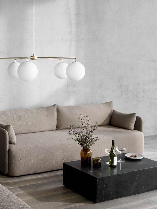 Menu Plinth Low White Carrara Marble 