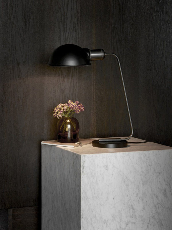 Menu Plinth Tall White Carrara Marble 