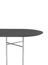 Ferm Living Mingle Table Top - Oval 220cm Charcoal Lino 