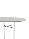 Ferm Living Mingle Table Top - Oval 220cm Light Grey Lino 