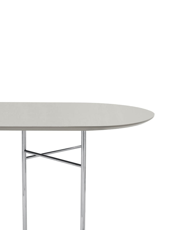 Ferm Living Mingle Table Top - Oval 220cm Black Veneer 