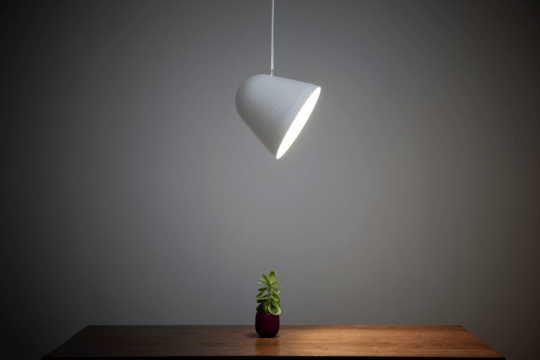 NYTA Tilt Pendant - Large Matte White 