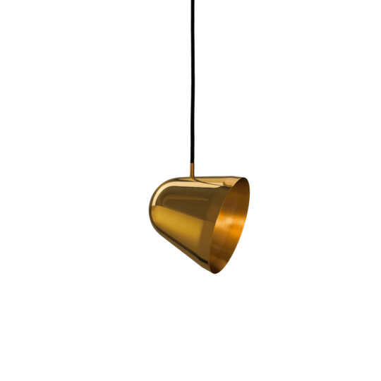 NYTA Tilt Brass Pendant - Small 