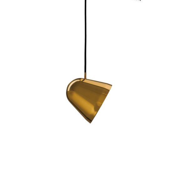 NYTA Tilt Brass Pendant - Small 