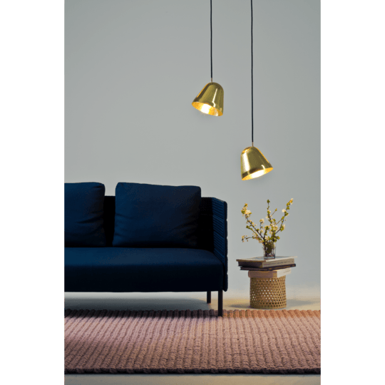 NYTA Tilt Brass Pendant - Small 