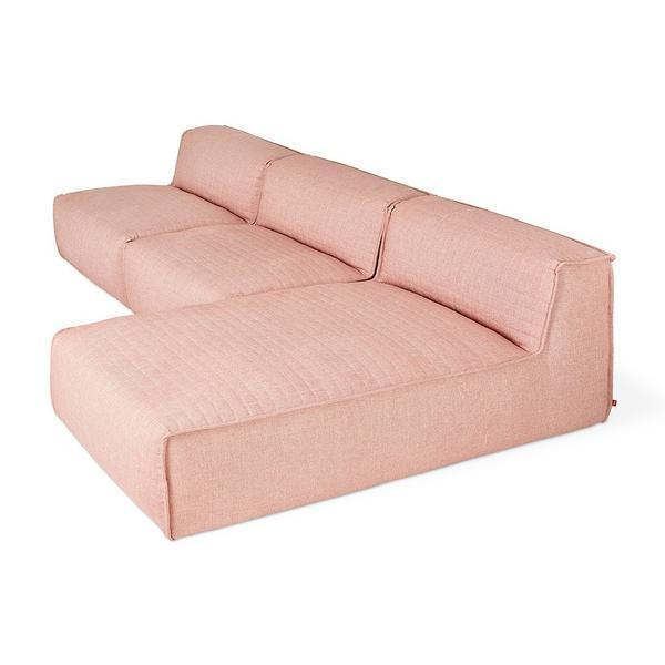 GUS Nexus Modular Armless Chaise Thea Earth 