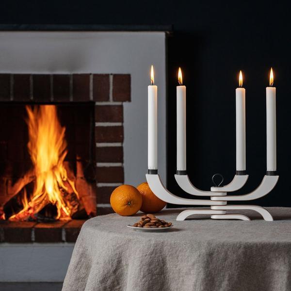 Design House Stockholm Nordic Light Foldable Candelabra White 