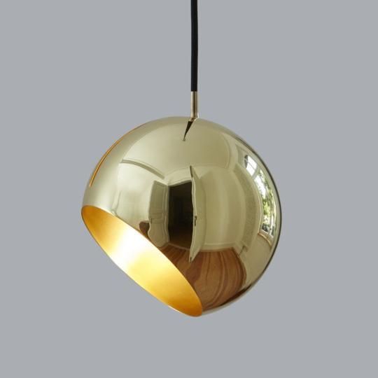 NYTA Tilt Globe Brass Pendant 
