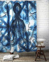 Thomas Paul Octopus Shibori Shower Curtain 