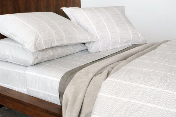 Area Pins Flat Sheet Grey Twin 