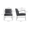 Moe's Dagwood Leather Armchair