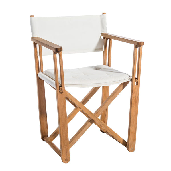 Skargaarden Kryss Dining Chair Teak Beige Papyrus 