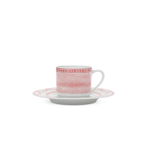 Pillivuyt Grand Siecle Tea Cup & Saucer - Set of 4
