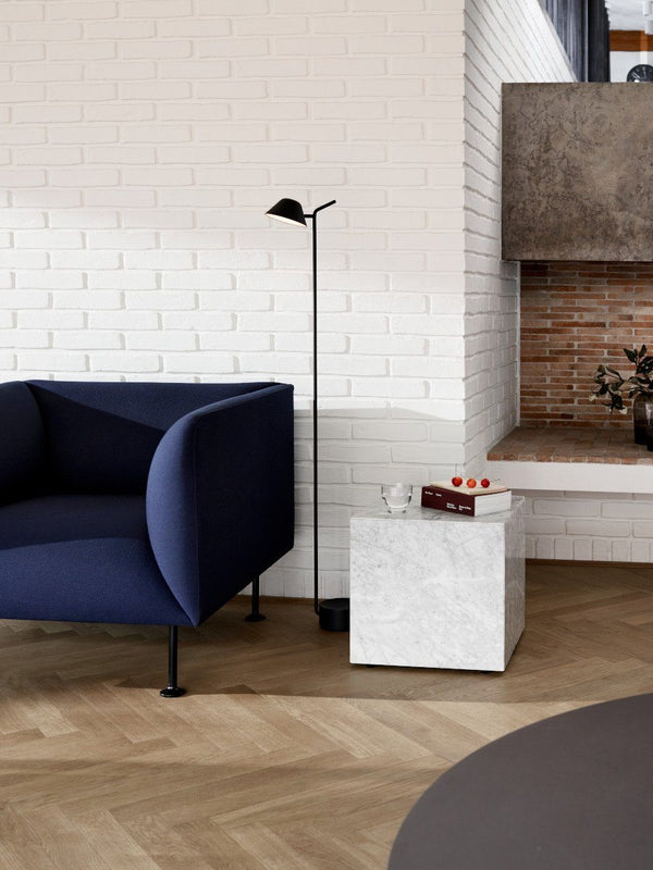 Menu Plinth Cubic White Carrara Marble 