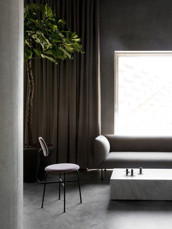 Menu Plinth Low White Carrara Marble 