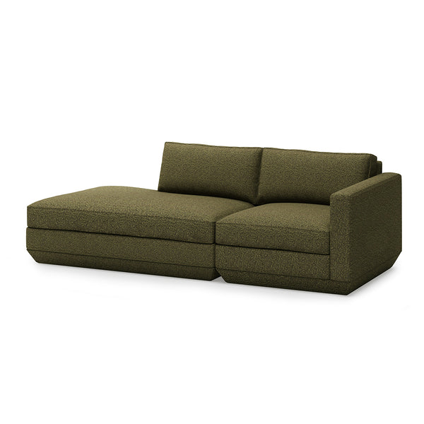 GUS Modern Podium Modular 2 PC Lounge Sofa