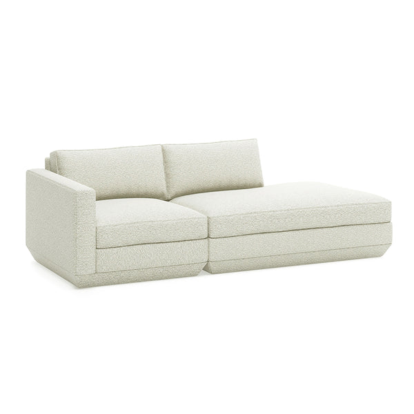 GUS Modern Podium Modular 2 PC Lounge Sofa