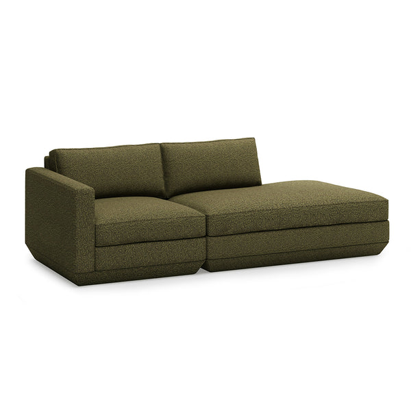 GUS Modern Podium Modular 2 PC Lounge Sofa