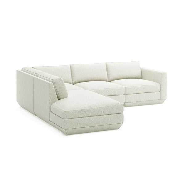 GUS Modern Podium Modular 4 PC Lounge Sectional A