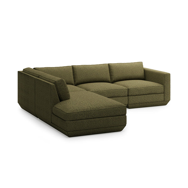 GUS Modern Podium Modular 4 PC Lounge Sectional A