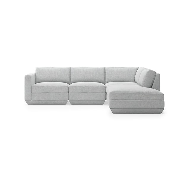 GUS Modern Podium Modular 4 PC Lounge Sectional A