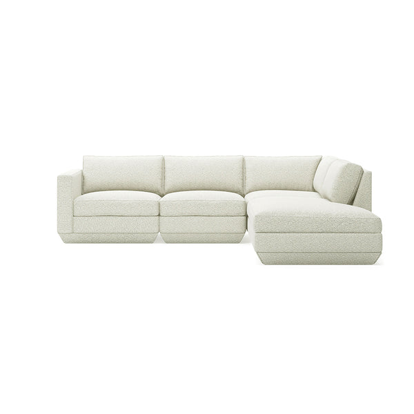 GUS Modern Podium Modular 4 PC Lounge Sectional A