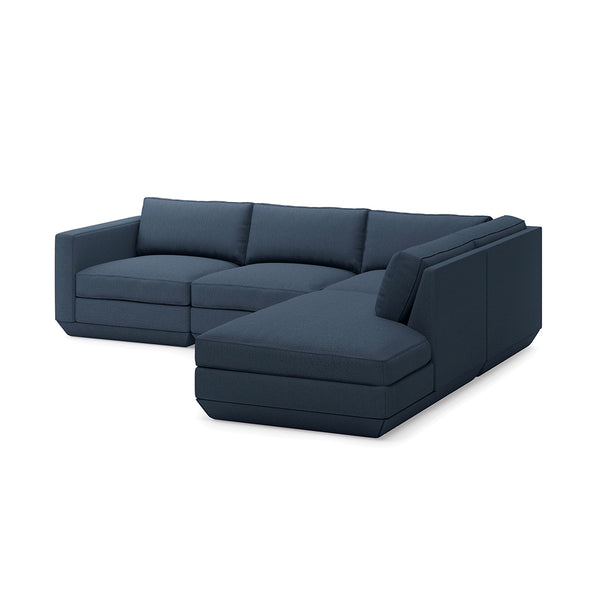 GUS Modern Podium Modular 4 PC Lounge Sectional A