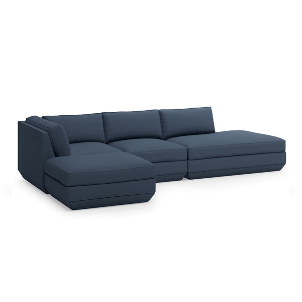 GUS Modern Podium Modular 4 PC Lounge Sectional B