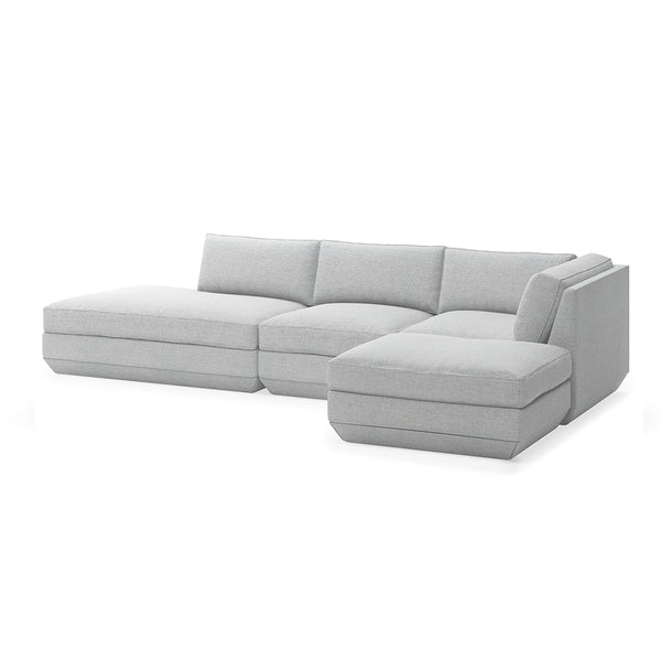 GUS Modern Podium Modular 4 PC Lounge Sectional B