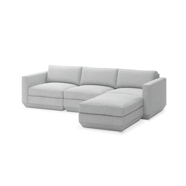 GUS Modern Podium Modular 4 PC Lounge Sectional
