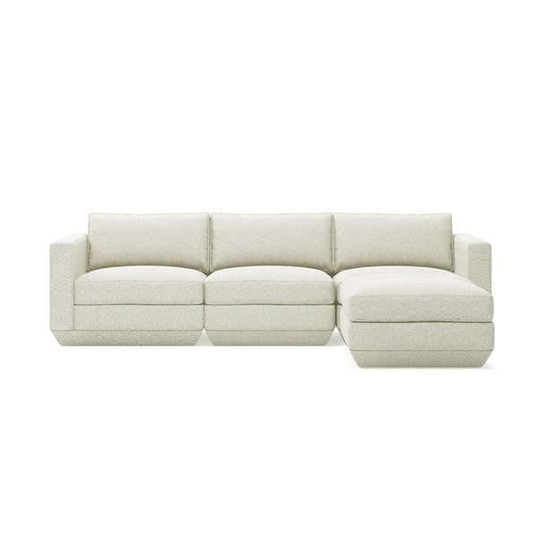 GUS Modern Podium Modular 4 PC Lounge Sectional