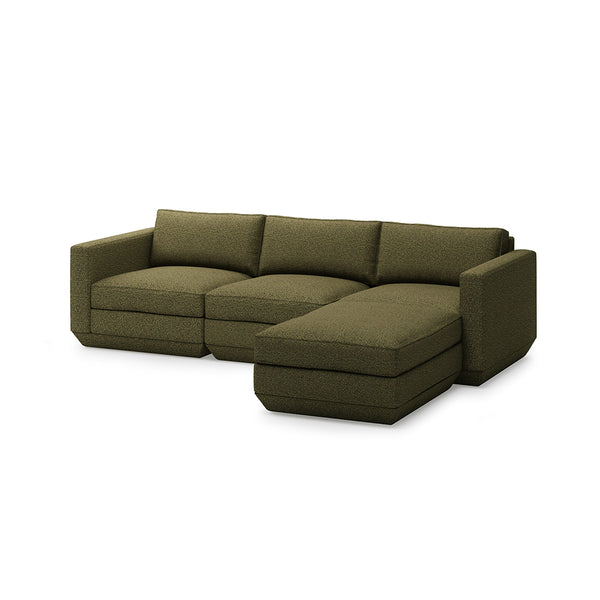 GUS Modern Podium Modular 4 PC Lounge Sectional