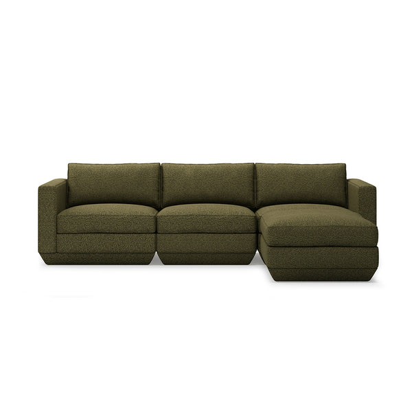 GUS Modern Podium Modular 4 PC Lounge Sectional