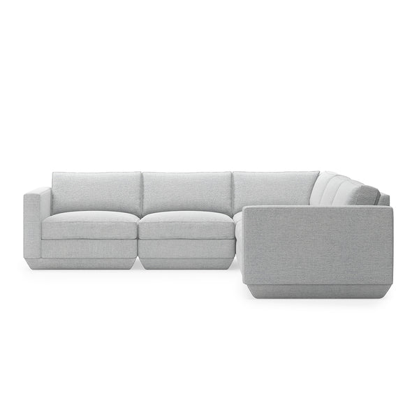 GUS Modern Podium Modular 5 PC Corner Sectional