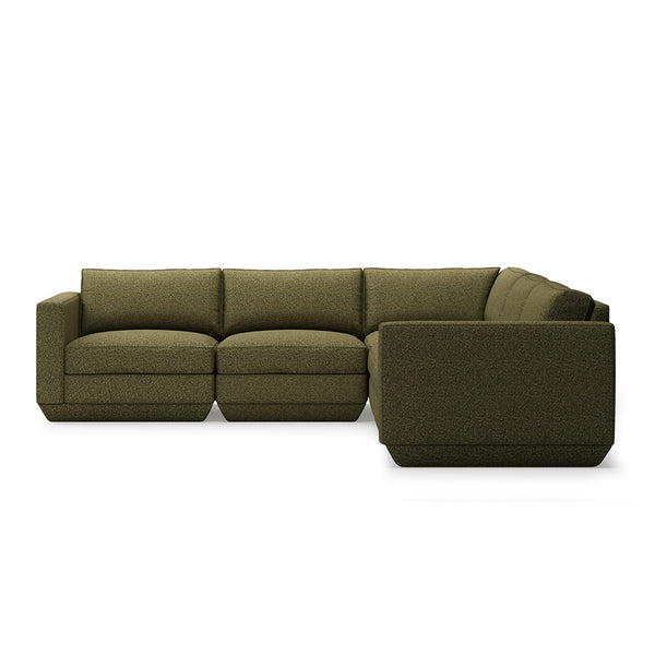 GUS Modern Podium Modular 5 PC Corner Sectional
