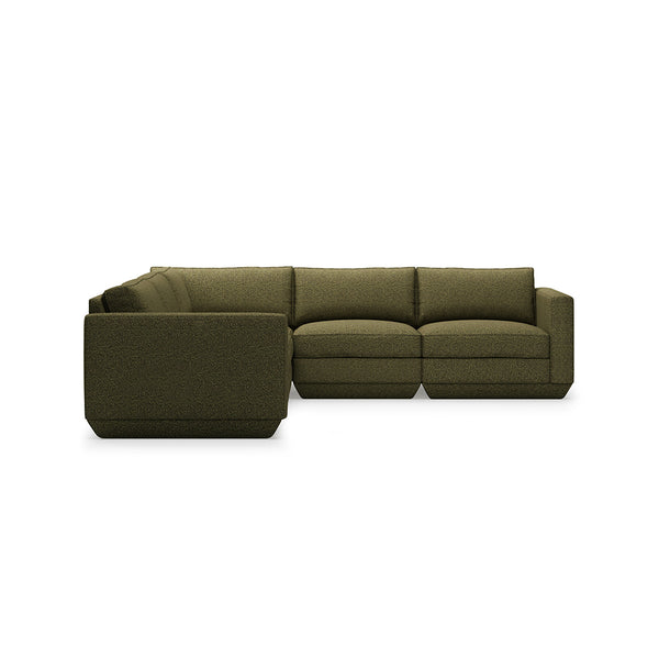 GUS Modern Podium Modular 5 PC Corner Sectional