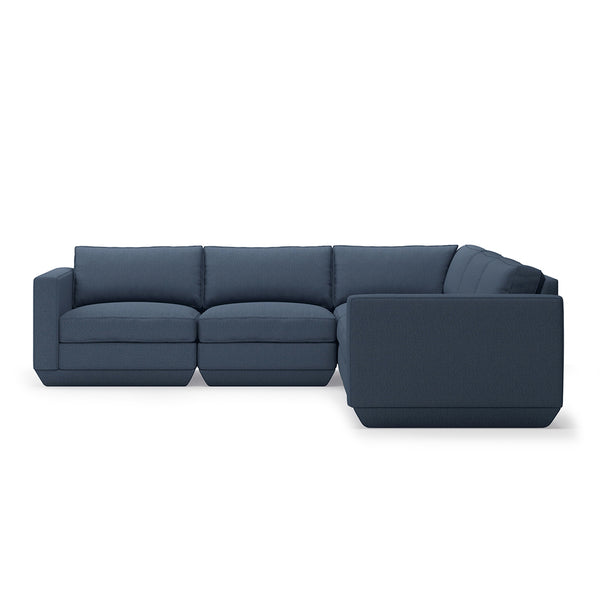 GUS Modern Podium Modular 5 PC Corner Sectional