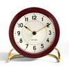 Arne Jacobsen Station Alarm Clock Burgundy 