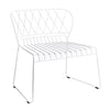 Skargaarden Resö Lounge Chair White Metal Heather chine 