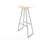 Tronk Roberts Bar Stool 30" Gray Maple w/ Inlay 