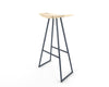 Tronk Roberts Bar Stool 30" Navy Maple w/ Inlay 