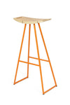 Tronk Roberts Bar Stool 30" Orange Maple w/ Inlay 