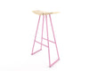 Tronk Roberts Bar Stool 30" Pink Maple w/ Inlay 