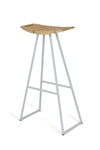 Tronk Roberts Bar Stool 30" White Maple w/ Inlay 