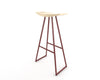 Tronk Roberts Bar Stool 30" Blood Red Maple 