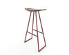 Tronk Roberts Bar Stool 30" Blood Red Walnut w/ Inlay 